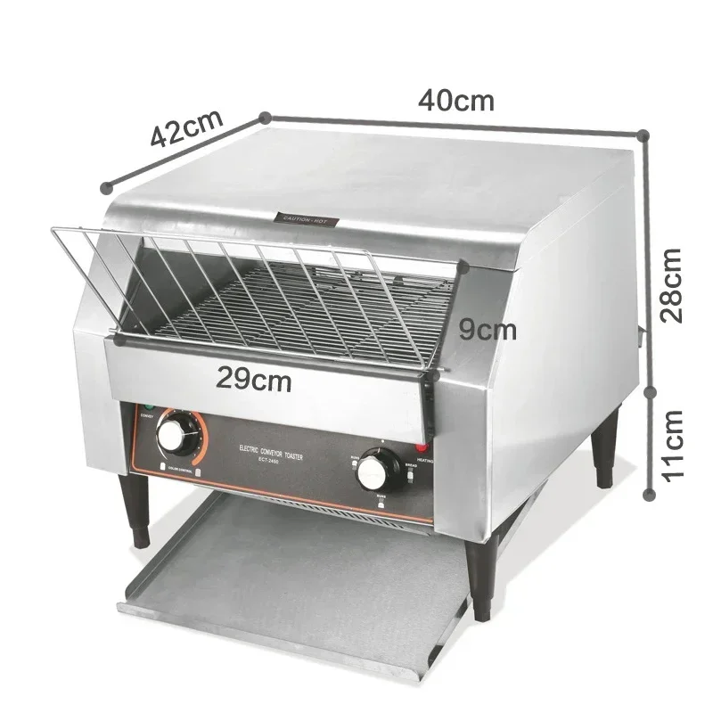 220V chain type toaster for hotel toaster 2050W crawler type automatic toaster with stainless steel body
220V chain type toaster for hotel toaster 2050W crawler type automatic toaster with stainless steel body