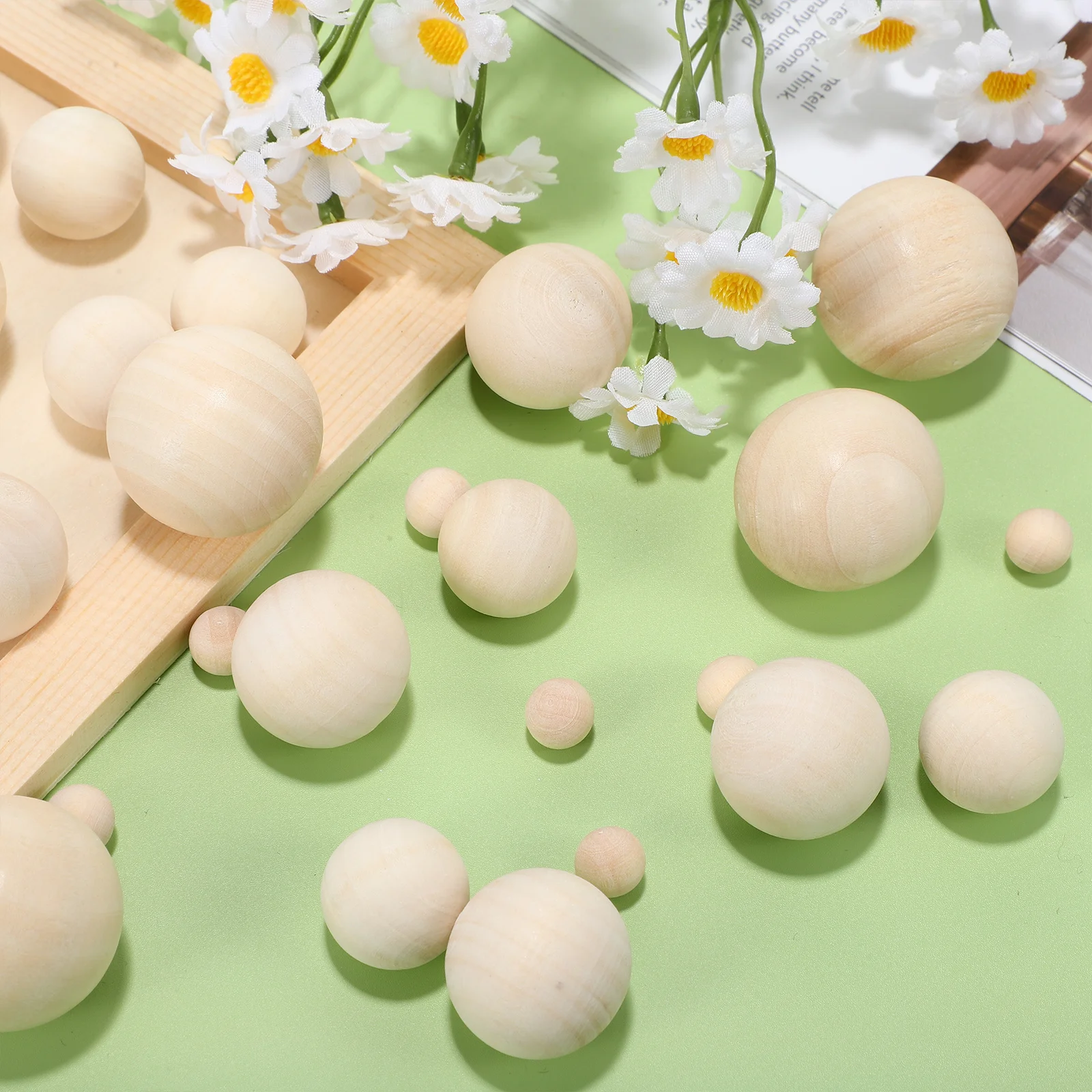 40Pcs Wood Balls for Crafts Unfinished Wooden Rounds Meticulously Crafted Comfortable Texture Sufficient Supply
40Pcs Wood Balls for Crafts Unfinished Wooden Rounds Meticulously Crafted Comfortable Texture Sufficient Supply