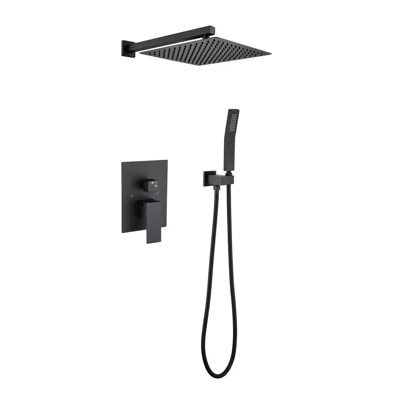 12" Rain Shower Head System Wall Mount Shower Fixture with Adjustable Pressure and Easy Installation
12" Rain Shower Head System Wall Mount Shower Fixture with Adjustable Pressure and Easy Installation