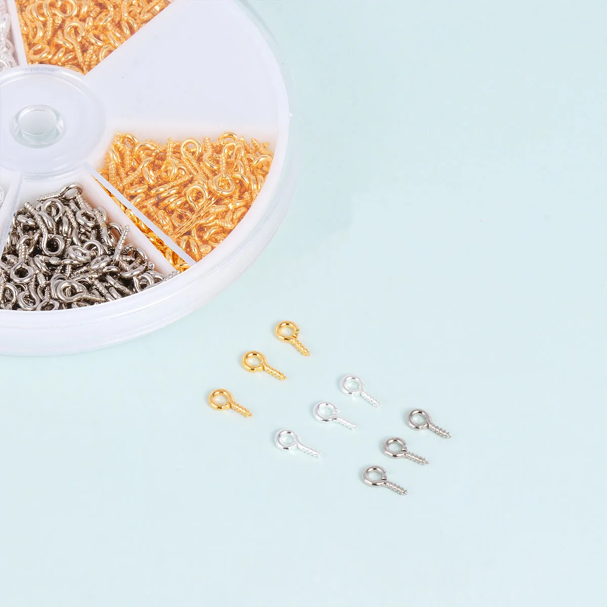 900 pcs Sheep Eye Screws Self-Tapping Hooks Threaded Fasteners for DIY Jewelry Crafts Wood Tags Hanging Photos Clay Sculptures
900 pcs Sheep Eye Screws Self-Tapping Hooks Threaded Fasteners for DIY Jewelry Crafts Wood Tags Hanging Photos Clay Sculptures
