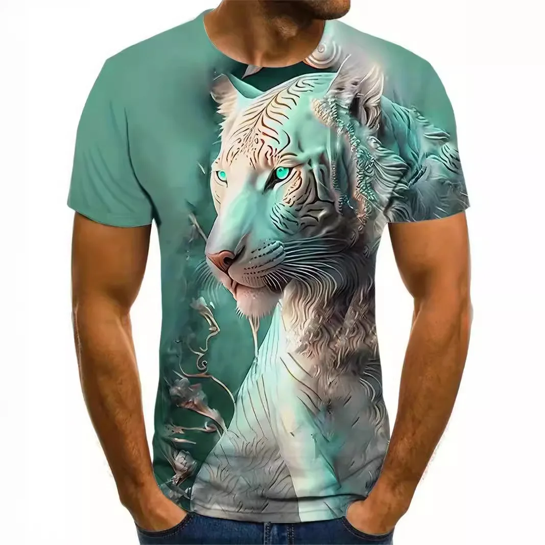 New personalized men's clothing 3D digital printed animal pattern men's comfortable casual short sleeved T-shirt for men
New personalized men's clothing 3D digital printed animal pattern men's comfortable casual short sleeved T-shirt for men