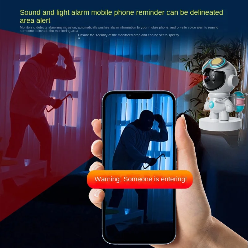 1080P Security Robot Camera Auto Tracking Night Vision Mini Camera Indoor Baby Monitor CCTV Wifi Surveillance Camera
1080P Security Robot Camera Auto Tracking Night Vision Mini Camera Indoor Baby Monitor CCTV Wifi Surveillance Camera