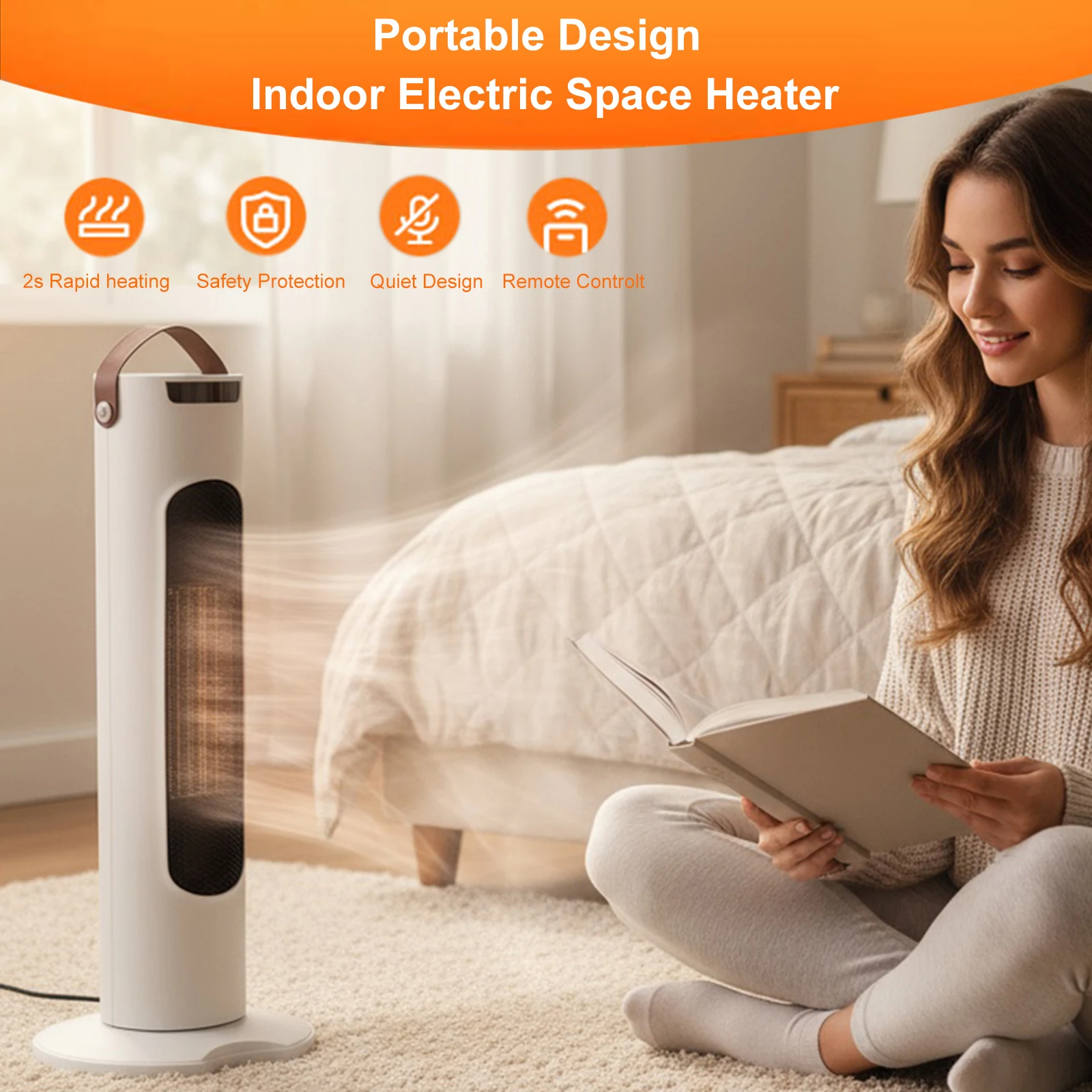 2000W 220V Space Heater with Remote Control Electric Heater Vertical Heater for Office Bedroom Home
2000W 220V Space Heater with Remote Control Electric Heater Vertical Heater for Office Bedroom Home