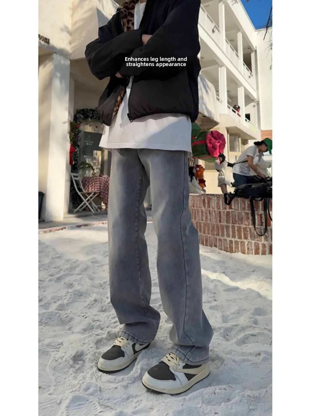 Cement Color Thiened Fce Lined Bell Bot Straight Leg Jeans Men's Winter Small Size American Hiphop Trendy Jeans
Cement Color Thiened Fce Lined Bell Bot Straight Leg Jeans Men's Winter Small Size American Hiphop Trendy Jeans
