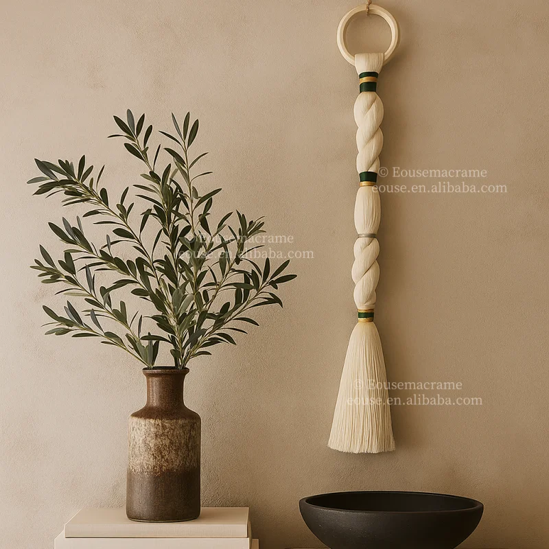 Boho Woven Wall Hanging Small Weaving Tapestry Customizable and Natural Cotton Rope Decor Bohemian Stylish Woven Wall Hanging
Boho Woven Wall Hanging Small Weaving Tapestry Customizable and Natural Cotton Rope Decor Bohemian Stylish Woven Wall Hanging
