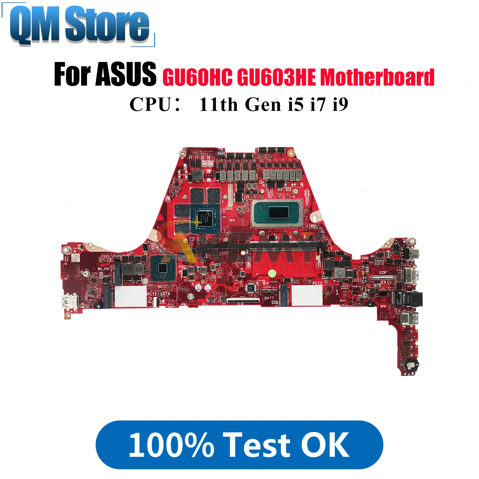 GU603HE Laptop Motherboard For ASUS ROG Zephyrus M16 GU60HC GU603 GU603HE Mainboard W/ 11th Gen i5 i7 i9 100% tests OK fast ship
GU603HE Laptop Motherboard For ASUS ROG Zephyrus M16 GU60HC GU603 GU603HE Mainboard W/ 11th Gen i5 i7 i9 100% tests OK fast ship