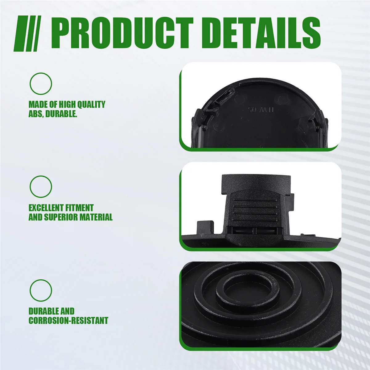 ABFK 4Pcs WA0037 Spool Cap Cover, Replacement Spool Caps for Worx WG184 WG168 WG190 WG191 Weed Eater Electric String Trimmers
ABFK 4Pcs WA0037 Spool Cap Cover, Replacement Spool Caps for Worx WG184 WG168 WG190 WG191 Weed Eater Electric String Trimmers