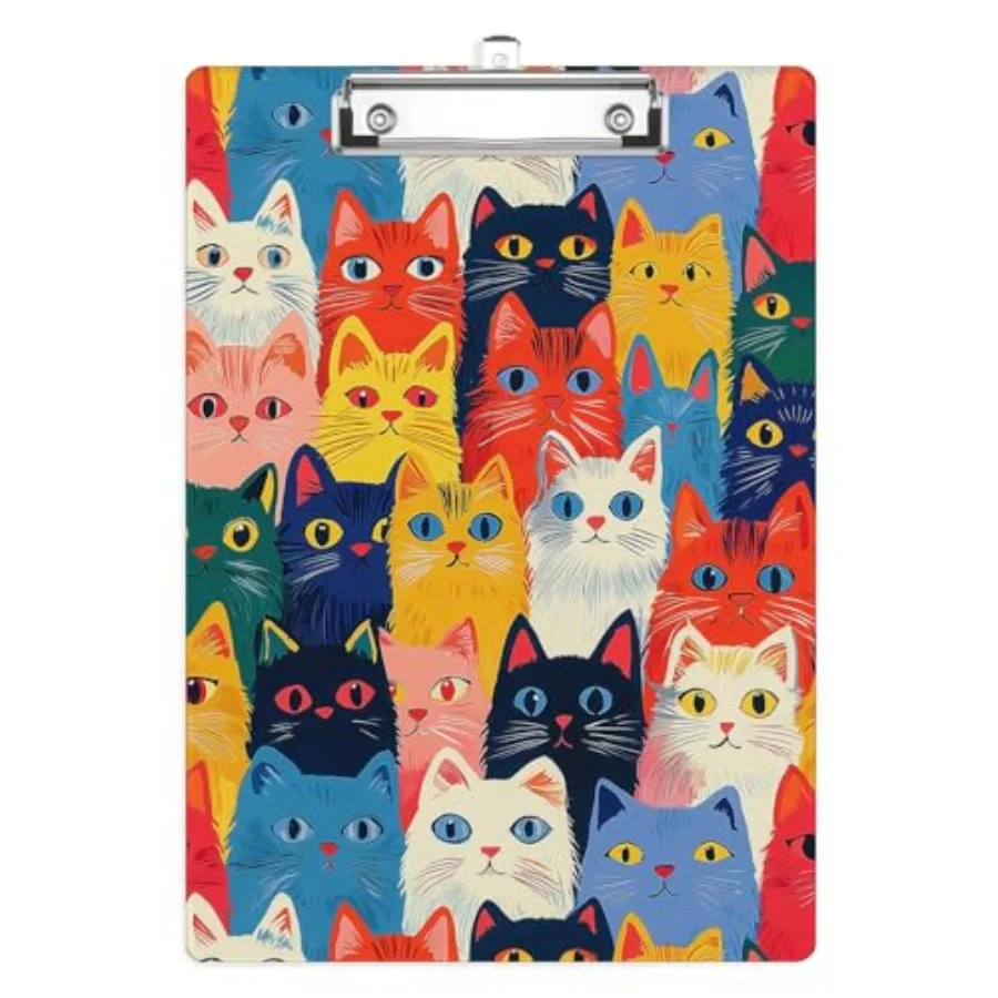 Clipboard, Cute Cat Lover Decorative Clip Board with Metal Clip Plastic Clipboards A4 Standard Size 8.5" x 12.5" for Nurses, St
Clipboard, Cute Cat Lover Decorative Clip Board with Metal Clip Plastic Clipboards A4 Standard Size 8.5" x 12.5" for Nurses, St