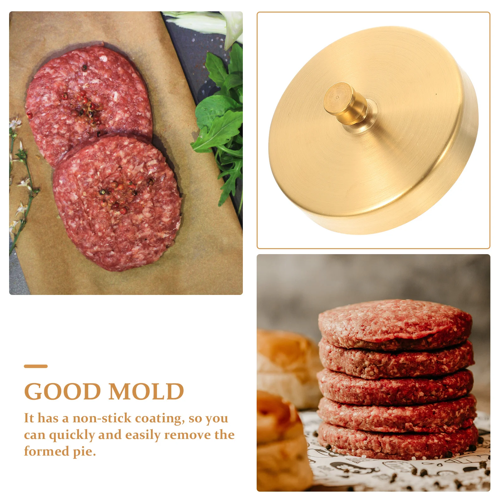 Stainless Steel Burger Patty Maker Round Mold Adjustable Press Household Kitchen Supply Meat Patty Maker Burger Making Tool 
Stainless Steel Burger Patty Maker Round Mold Adjustable Press Household Kitchen Supply Meat Patty Maker Burger Making Tool
