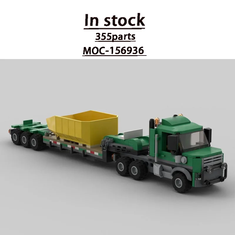 MOC-156936New City Cargo Semi-Trailer Truck with Trailer Building Block Model 355parts Boys Children Birthday Christmas Toy Gift
MOC-156936New City Cargo Semi-Trailer Truck with Trailer Building Block Model 355parts Boys Children Birthday Christmas Toy Gift