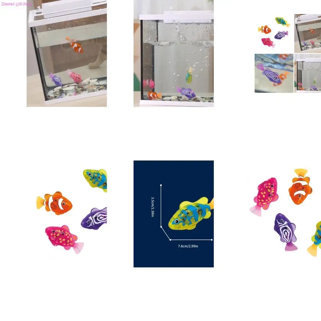 D0JC Automatic Glowing Swimming Fish Toy 4PCS Set Operated Bath Play For Children Age 3+ Years
D0JC Automatic Glowing Swimming Fish Toy 4PCS Set Operated Bath Play For Children Age 3+ Years