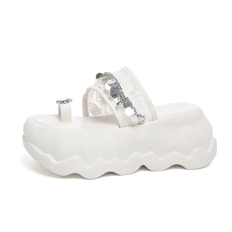 Fashion Metal Decoration Women Slippers Designer Summer Sandals Buckles Cosplay Platform Black Gothic Shoes for Women Slippers
Fashion Metal Decoration Women Slippers Designer Summer Sandals Buckles Cosplay Platform Black Gothic Shoes for Women Slippers