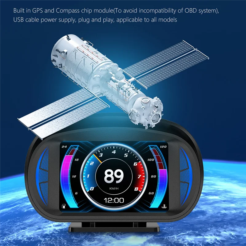 GPS-дисплей HUD OBD2, спидометр, спидометр, счетчик наклона, функциональный измеритель, автоматические принадлежности
GPS-дисплей HUD OBD2, спидометр, спидометр, счетчик наклона, функциональный измеритель, автоматические принадлежности
