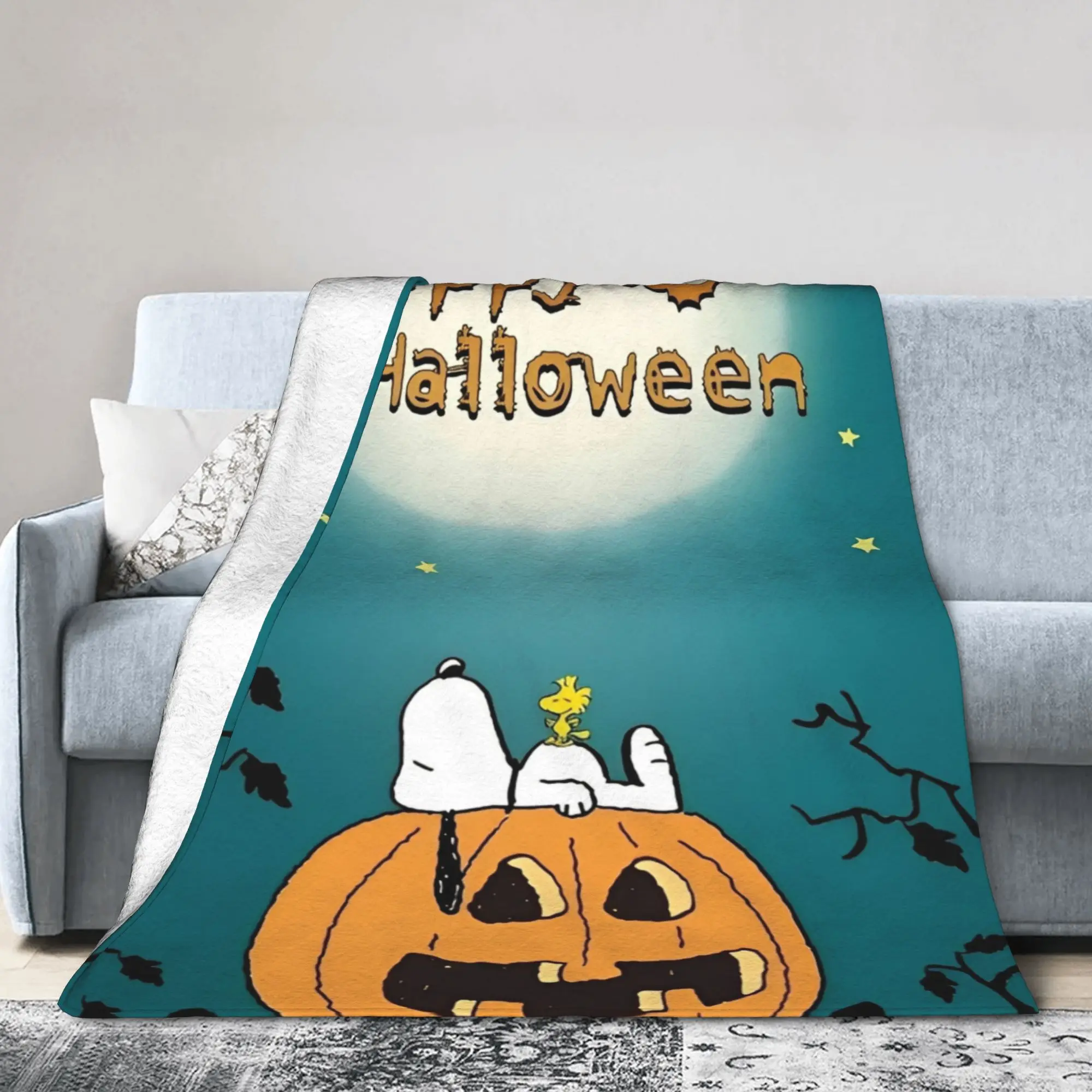 Одеяло Снупи Happy Halloween, бархатное весенне-осеннее многофункциональное легкое тонкое одеяло для дивана, дивана, покрывала
Одеяло Снупи Happy Halloween, бархатное весенне-осеннее многофункциональное легкое тонкое одеяло для дивана, дивана, покрывала