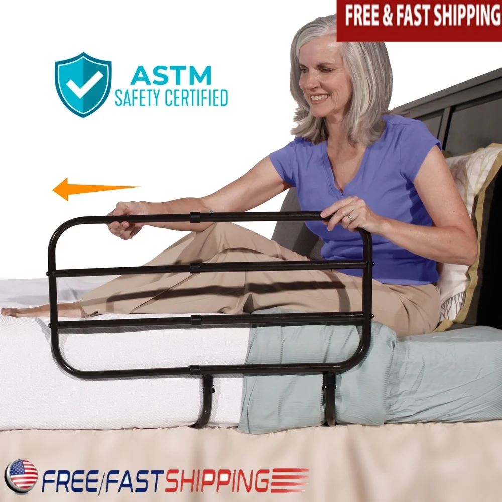 Adjustable Bedside Extend-A-Rail Safety Railing Seniors Bed Assist Grab Bar Fall Prevention Transfer Support
Adjustable Bedside Extend-A-Rail Safety Railing Seniors Bed Assist Grab Bar Fall Prevention Transfer Support