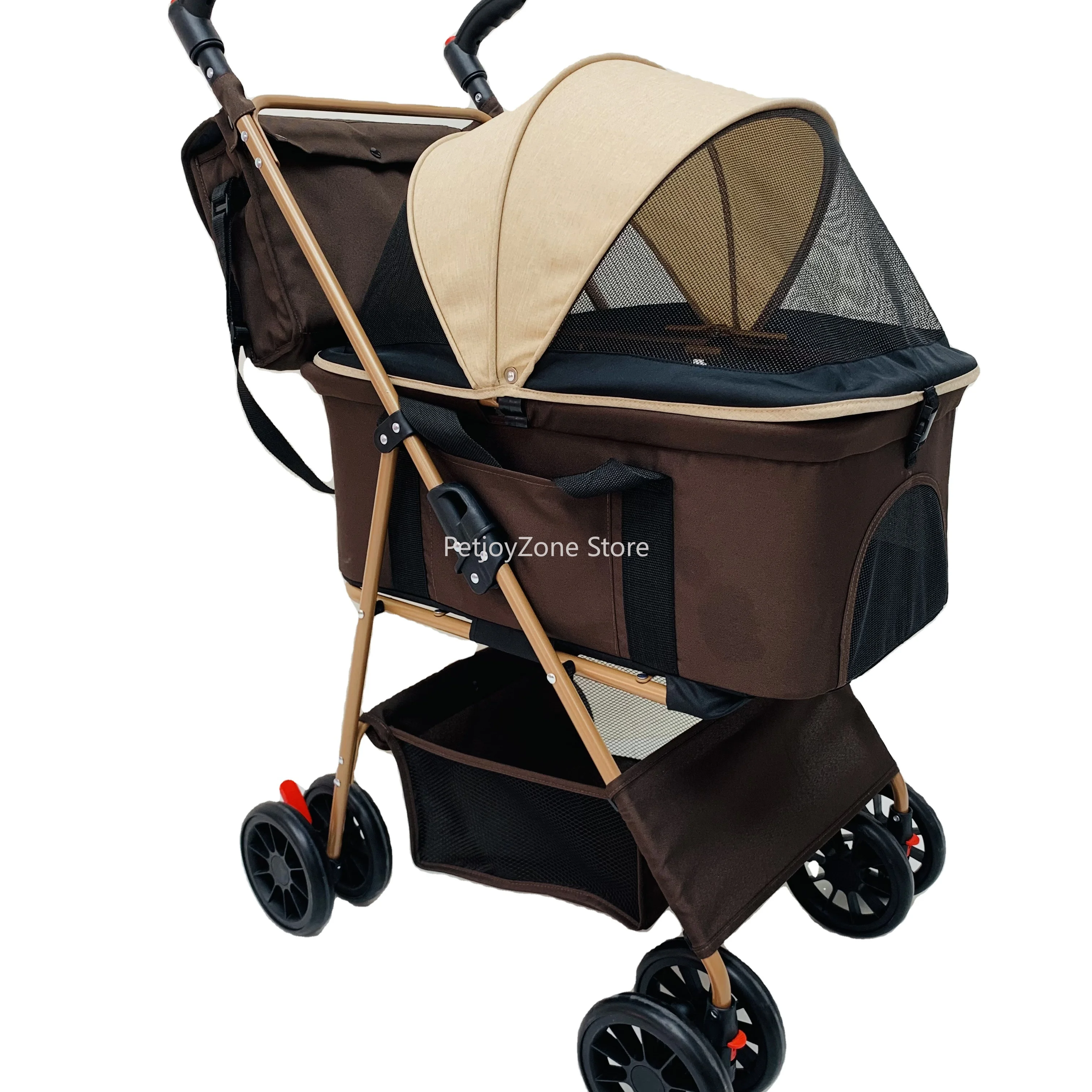 Pet Stroller For Dogs And Cats - Easy Foldable, Lightweight, Comfortable Travel Carrier With Storage
Pet Stroller For Dogs And Cats - Easy Foldable, Lightweight, Comfortable Travel Carrier With Storage