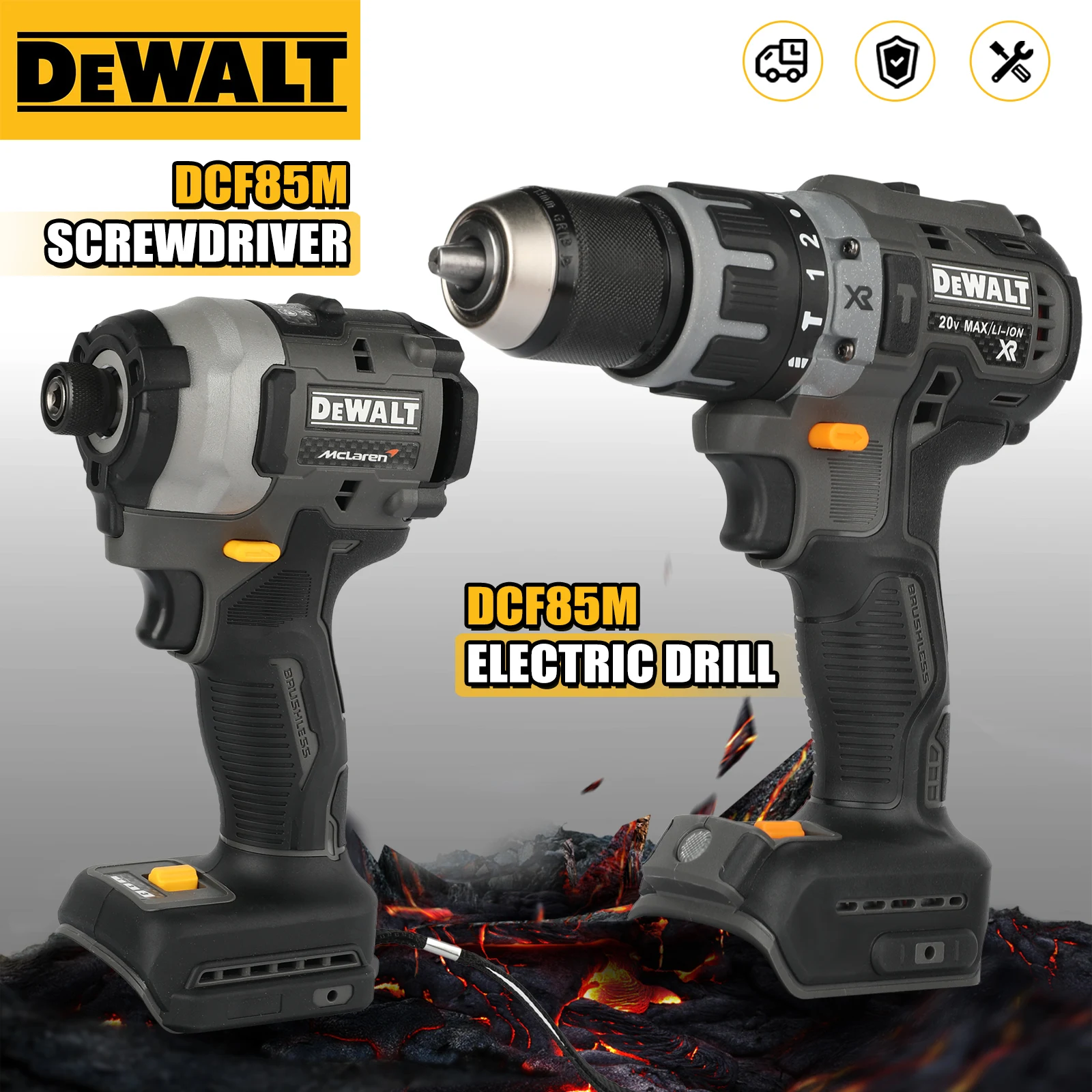 Бесщеточная дрель-шуруповерт и ударный шуруповерт Dewei DCF85M 20V | Электроинструмент с крутящим моментом 205 Нм, 0-3250 об/мин, патрон 13 мм
Бесщеточная дрель-шуруповерт и ударный шуруповерт Dewei DCF85M 20V | Электроинструмент с крутящим моментом 205 Нм, 0-3250 об/мин, патрон 13 мм