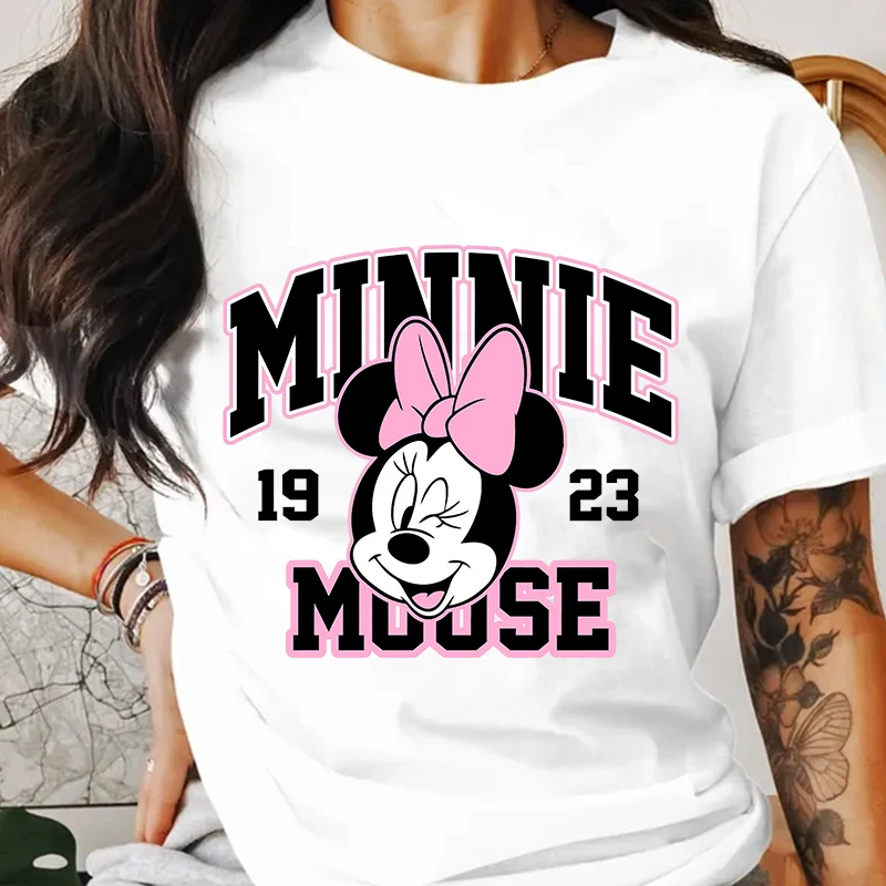 Large Size White t-shirts Women's Clothing Design Neck Short Sleeve Top Summer Female Streetwear Tops Clothes Minnie Solid Tees
Large Size White t-shirts Women's Clothing Design Neck Short Sleeve Top Summer Female Streetwear Tops Clothes Minnie Solid Tees
