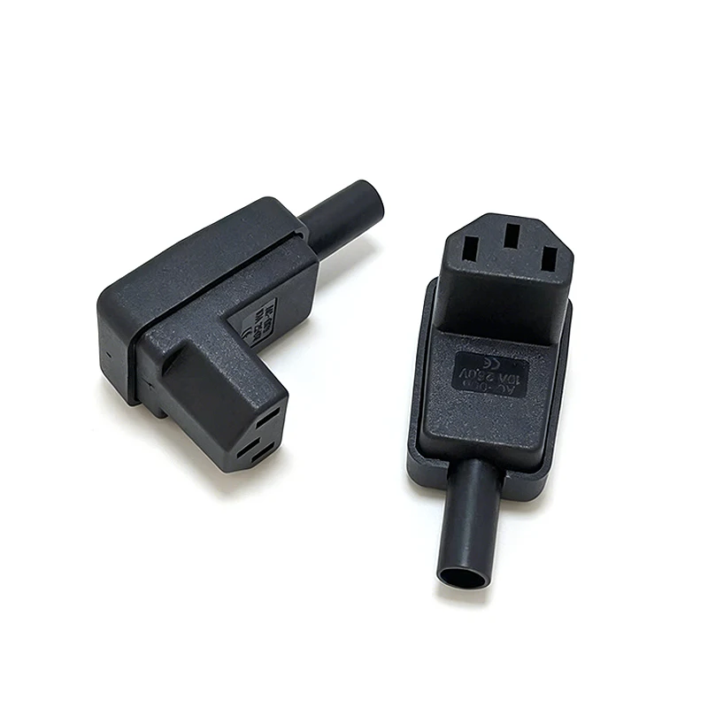 90 Degree Angled IEC 320 C13 Female Plug Electrical AC Plug 10A 250V Power Cord Cable Assemble Connector Black
90 Degree Angled IEC 320 C13 Female Plug Electrical AC Plug 10A 250V Power Cord Cable Assemble Connector Black