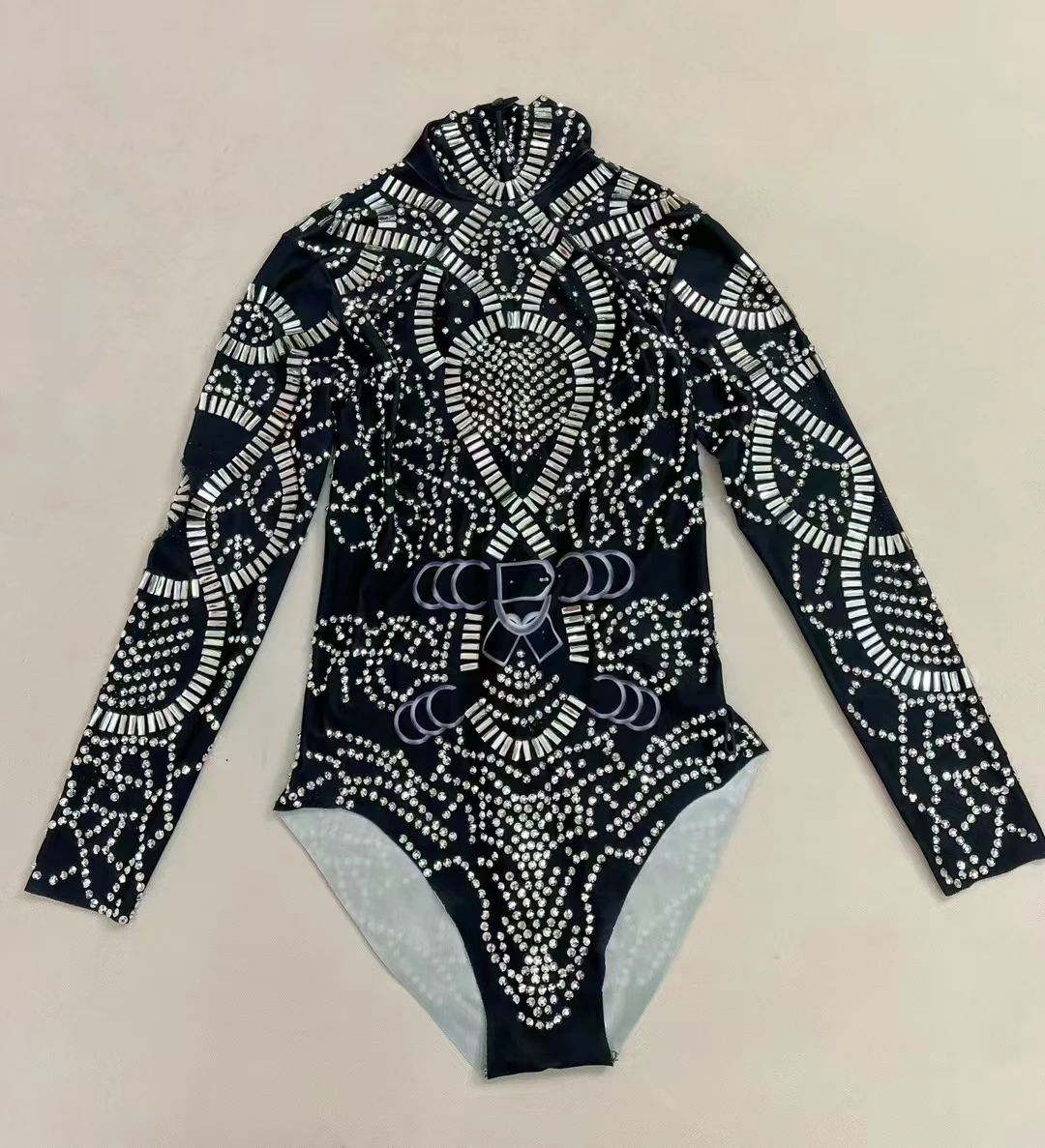 Sexy Stage Rhinestones Long Sleeve Bodysuit Nightclub Bar Women Singer Dancer Performance Costume Cosplay Pole Dancing Leotard
Sexy Stage Rhinestones Long Sleeve Bodysuit Nightclub Bar Women Singer Dancer Performance Costume Cosplay Pole Dancing Leotard