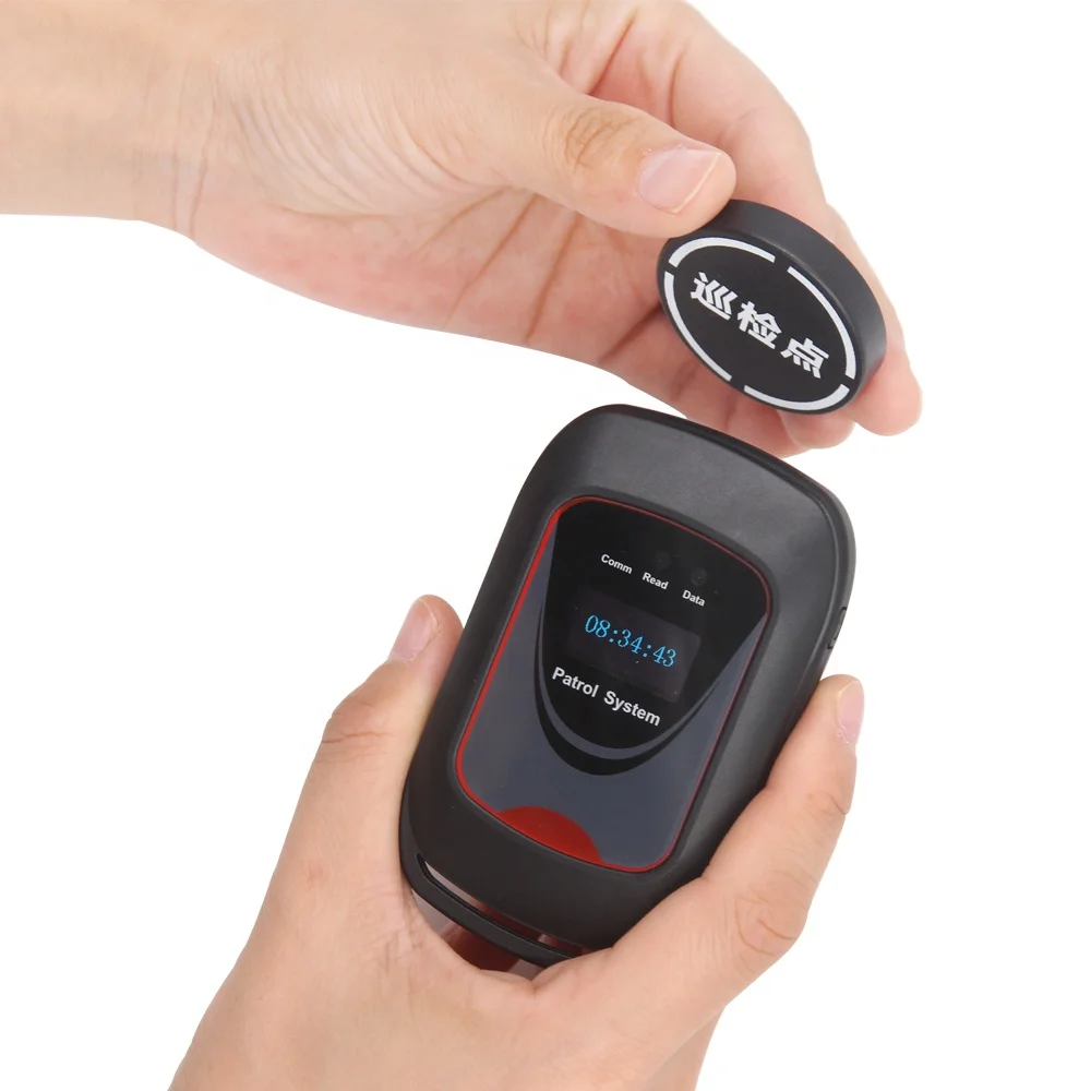 OLED Screen Real-time Patrol System Support WIFI,Small and Exquisite,automatic Card Reading with Battery Power