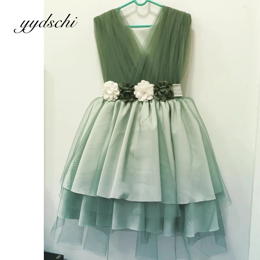 Tulle Flower Girl Dress Wedding Simple Party Kids Birthday Sleeveless V-Neck Tea Length Lace Princess Beach Dresses with Belt
Tulle Flower Girl Dress Wedding Simple Party Kids Birthday Sleeveless V-Neck Tea Length Lace Princess Beach Dresses with Belt