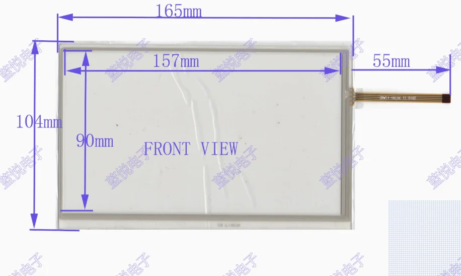 165 * 104 touch screen four wire resistor 7.1-inch car navigation external screen handwriting screen DVD car universal
165 * 104 touch screen four wire resistor 7.1-inch car navigation external screen handwriting screen DVD car universal