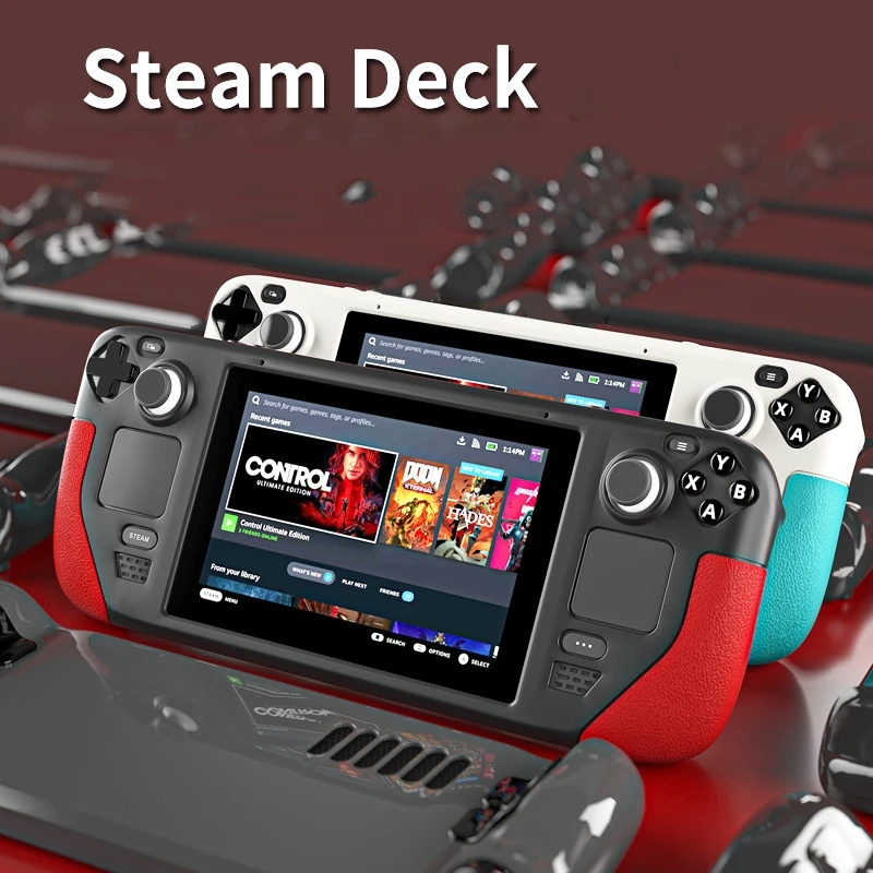 Silicone Case for Steam Deck, Full Body Silicone Protective Cover, Shockproof Non-Slip Anti-Collision Accessories for Steam Deck
Silicone Case for Steam Deck, Full Body Silicone Protective Cover, Shockproof Non-Slip Anti-Collision Accessories for Steam Deck