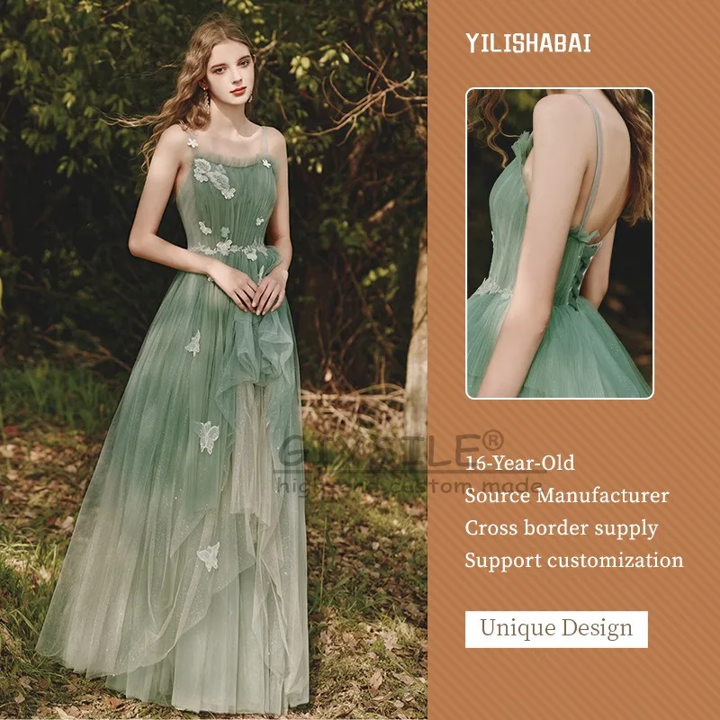 GIYSILE зеленое вечернее платье на подтяжках по индивидуальному заказу, новое платье 2025 года, сказочная юбка трапециевидной формы без рукавов, легкое свадебное платье
GIYSILE зеленое вечернее платье на подтяжках по индивидуальному заказу, новое платье 2025 года, сказочная юбка трапециевидной формы без рукавов, легкое свадебное платье