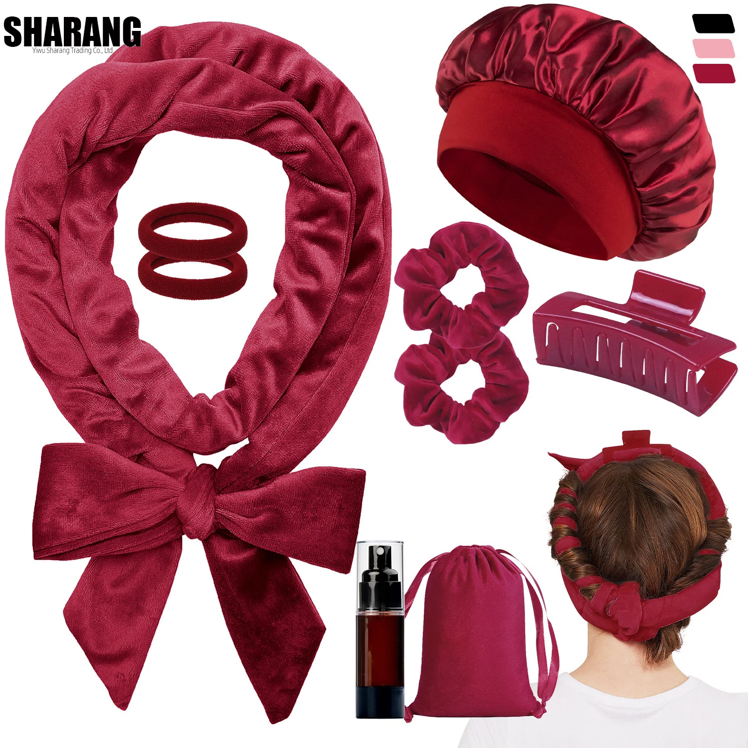 Атласные безнагревательные кудри, бигуди для сна в бигуди, ролики для завивки волос без нагрева, повязка на голову для кудрей, атласное тепло 70 дюймов 
Атласные безнагревательные кудри, бигуди для сна в бигуди, ролики для завивки волос без нагрева, повязка на голову для кудрей, атласное тепло 70 дюймов