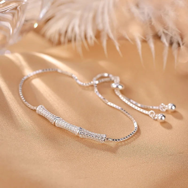 Uglyless Infinity Super Thin Silver Chains Bracelets for Women Sparkly Glossy Silver Bamboo Bracelets 925 Silver Crystal Jewelry
Uglyless Infinity Super Thin Silver Chains Bracelets for Women Sparkly Glossy Silver Bamboo Bracelets 925 Silver Crystal Jewelry