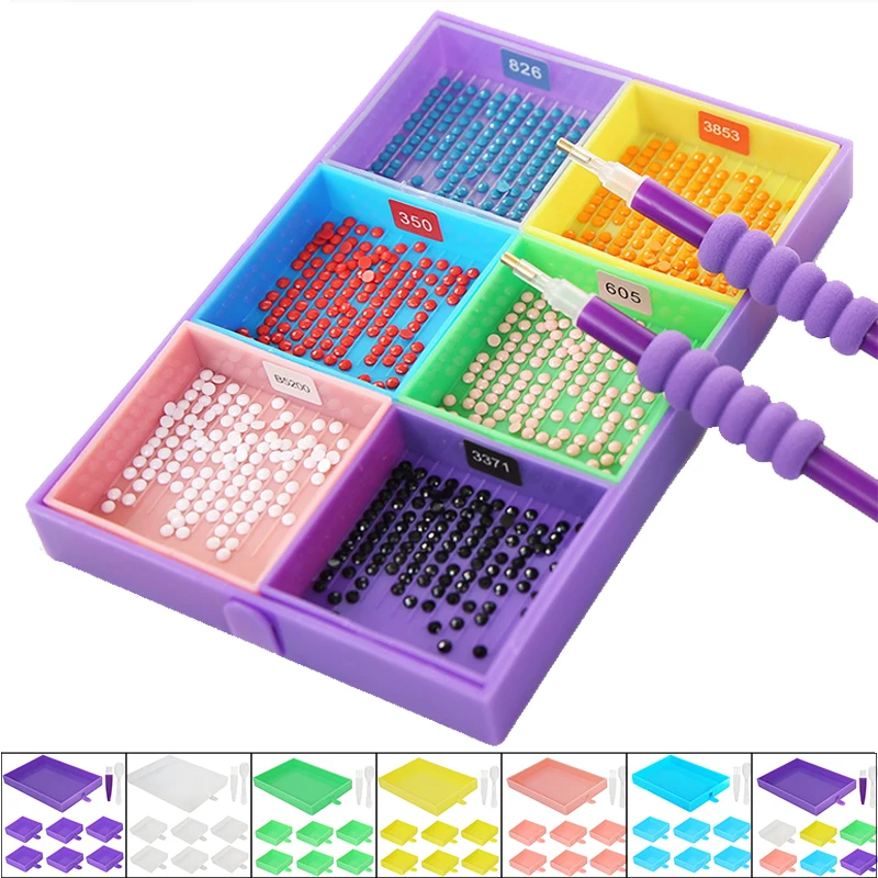 7 Grid Palette Diamond Painting Tools Kits Large Capacity Diamond Painting Tray Drill Plate Beading Plates
7 Grid Palette Diamond Painting Tools Kits Large Capacity Diamond Painting Tray Drill Plate Beading Plates