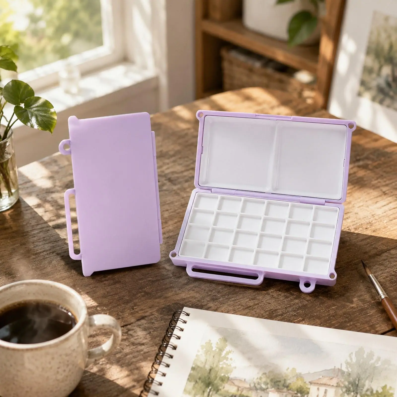 Watercolor Palette Paint Tray Well Foldable Art Supplies Compact Mini Watercolor for Painters
Watercolor Palette Paint Tray Well Foldable Art Supplies Compact Mini Watercolor for Painters