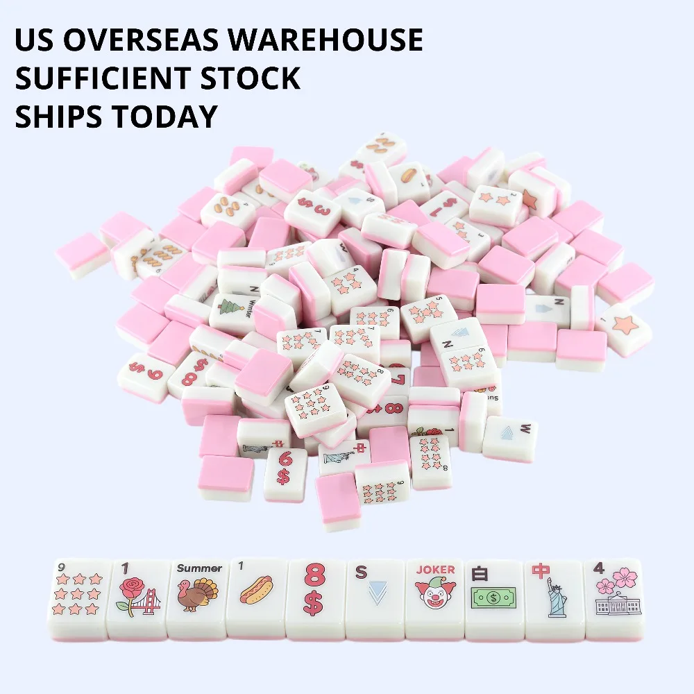 Melamine mahjong set of 166 pieces,with a four-piece set of professional racks and card pushers,suitable for high-endgift giving
Melamine mahjong set of 166 pieces,with a four-piece set of professional racks and card pushers,suitable for high-endgift giving