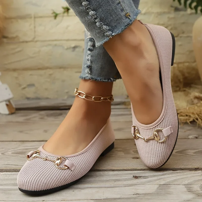 Women's Shoes 2025 Hot Sale Shallow Women's Flats Fashion Metal Decoration Daily Flats Women New Best Seller Flat Low Heels
Women's Shoes 2025 Hot Sale Shallow Women's Flats Fashion Metal Decoration Daily Flats Women New Best Seller Flat Low Heels
