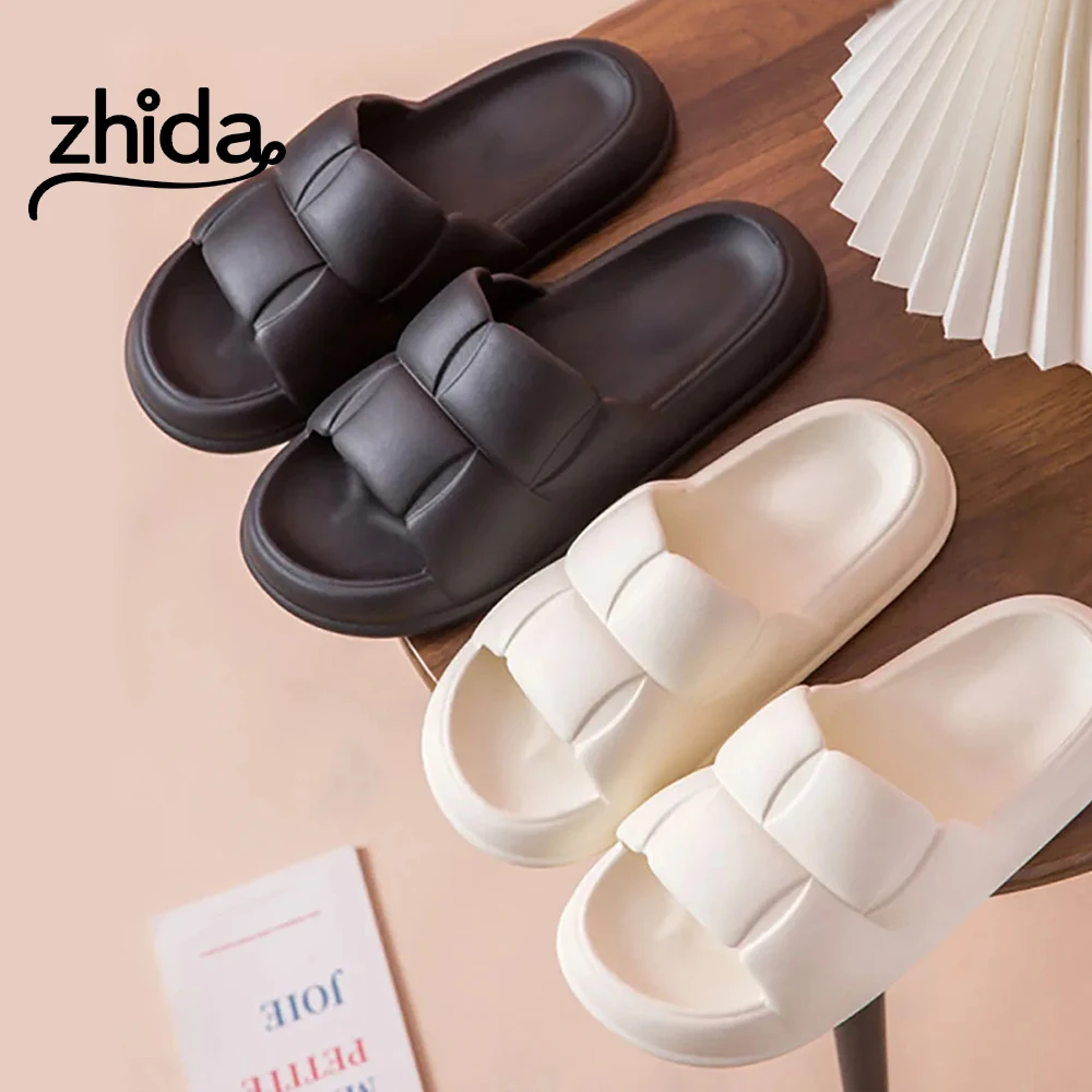 ZHIDA Thick Flat Bathroom Slippers Fashion Soft Sole EVA Indoor Lady Sandals Summer Non Slip Flip Flops Women Beach Slippers
ZHIDA Thick Flat Bathroom Slippers Fashion Soft Sole EVA Indoor Lady Sandals Summer Non Slip Flip Flops Women Beach Slippers