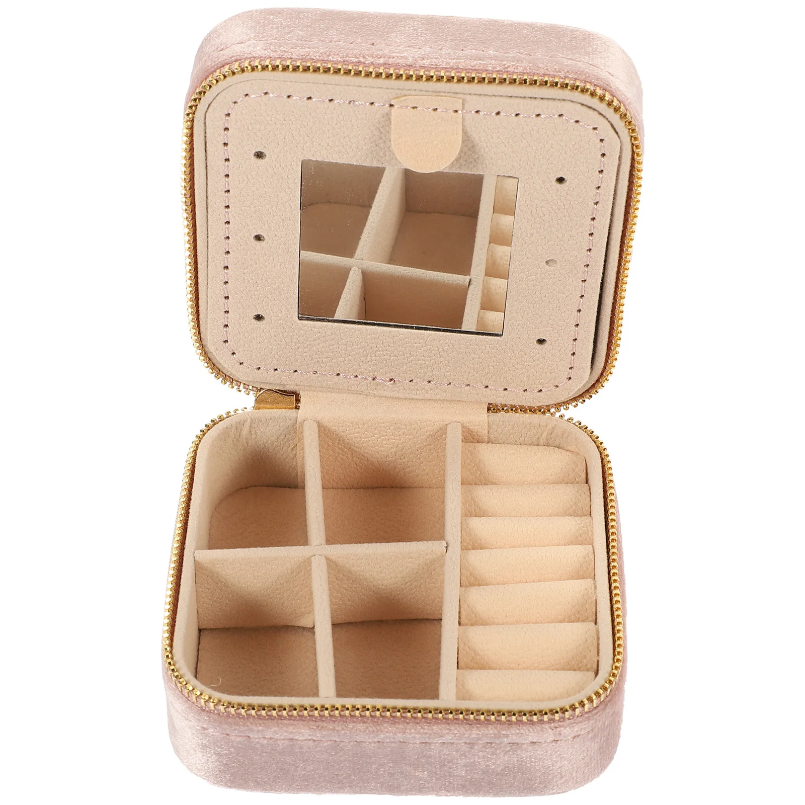 Portable Mini Jewelry Organizer Box with Mirror for Travel Storage of Necklaces Earrings Rings Trinkets Desktop Decor
Portable Mini Jewelry Organizer Box with Mirror for Travel Storage of Necklaces Earrings Rings Trinkets Desktop Decor