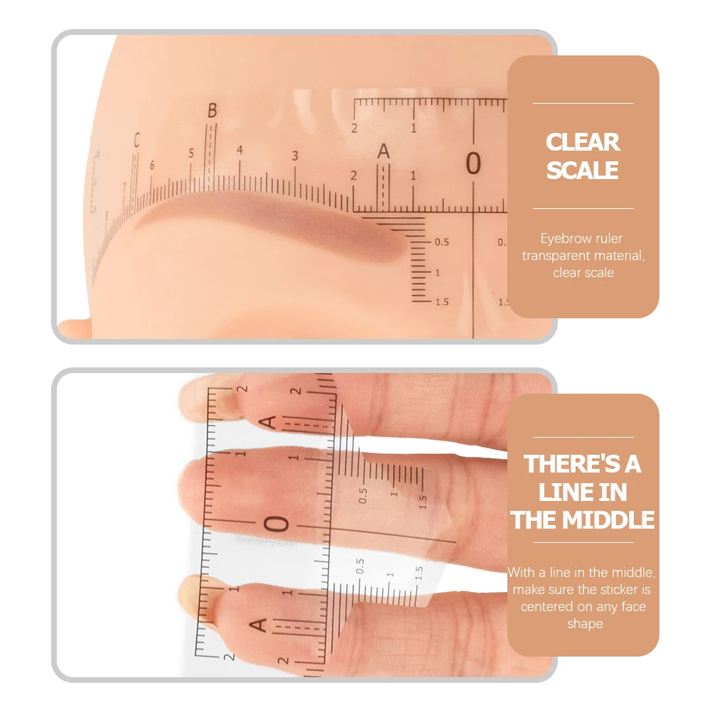 50pcs Disposable Sticker Positioning Ruler Eyebrow Stencil Tool Plastic Measuring Shaper Professional Tattoo Brows Symmetrical
50pcs Disposable Sticker Positioning Ruler Eyebrow Stencil Tool Plastic Measuring Shaper Professional Tattoo Brows Symmetrical