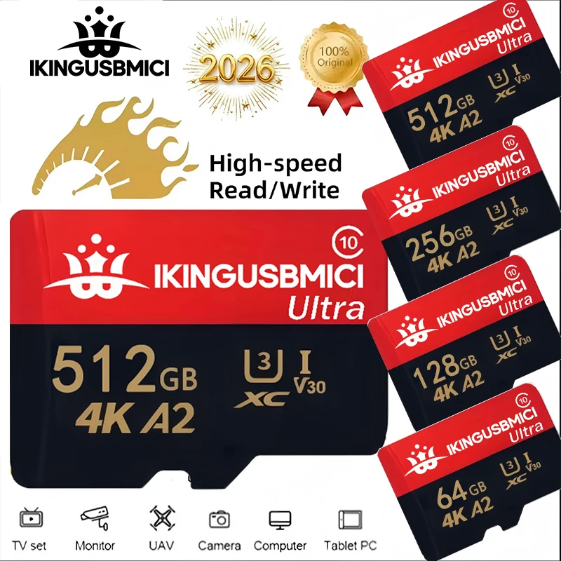 64GB 128GB 256GB SD Cards Micro TF/SD Card TF Cards Memory Card A1 V30 Advanced for Security Camera GoPro Driving Recorder
64GB 128GB 256GB SD Cards Micro TF/SD Card TF Cards Memory Card A1 V30 Advanced for Security Camera GoPro Driving Recorder