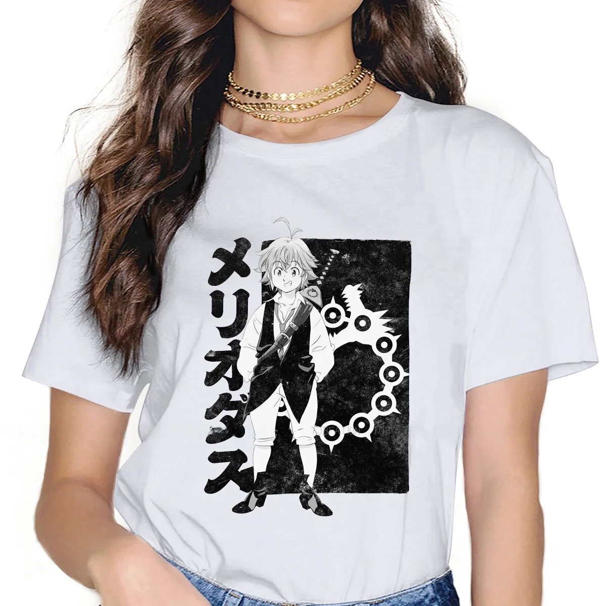Meliodas женские футболки семь смертных грехов аниме эстетический Vin повседневный удобный хлопковый топ для женщин
Meliodas женские футболки семь смертных грехов аниме эстетический Vin повседневный удобный хлопковый топ для женщин