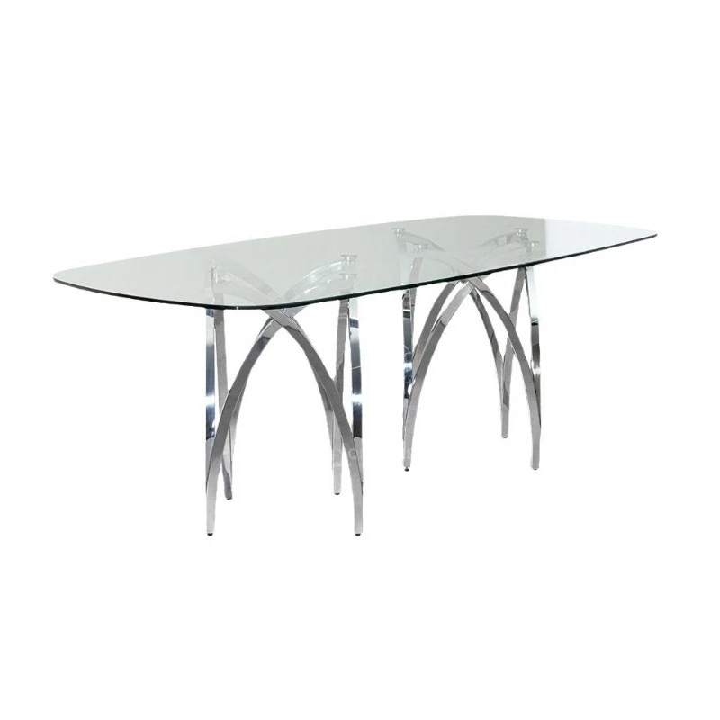 Light Luxury Glass Dining Table Household Premium Luxury Wedding Table Oval Dining Table Gold Stainless Steel
Light Luxury Glass Dining Table Household Premium Luxury Wedding Table Oval Dining Table Gold Stainless Steel