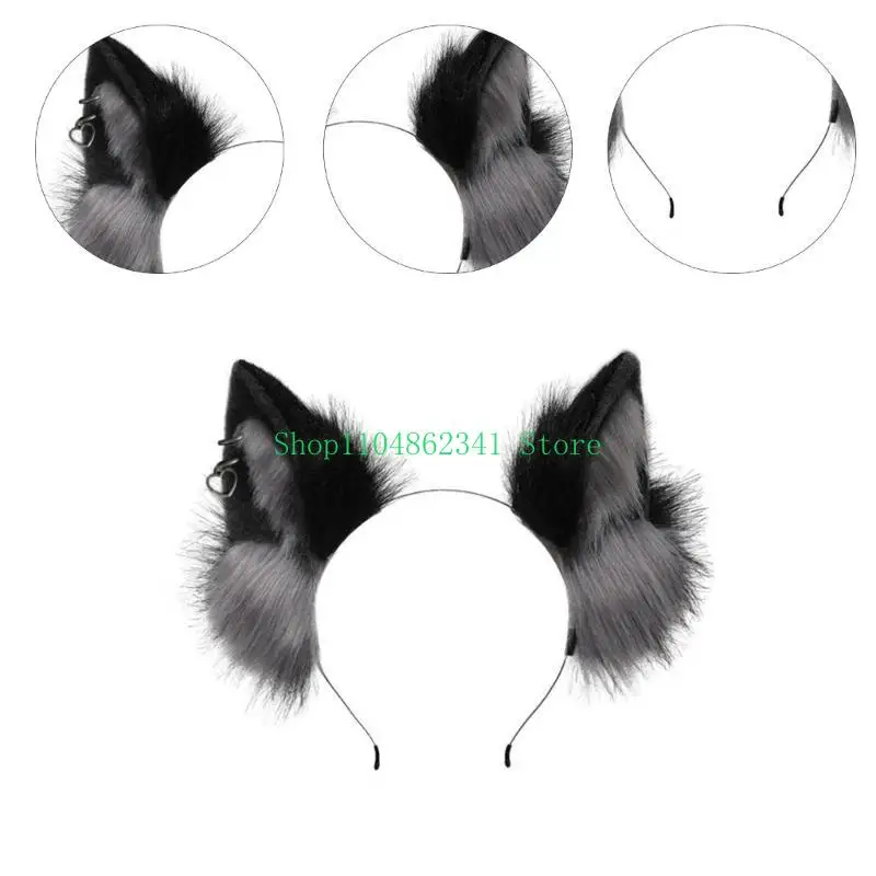 5asd Handmade Anime Cosplay Props Wolf-Ears Halloween Party Role Playing Headband
5asd Handmade Anime Cosplay Props Wolf-Ears Halloween Party Role Playing Headband
