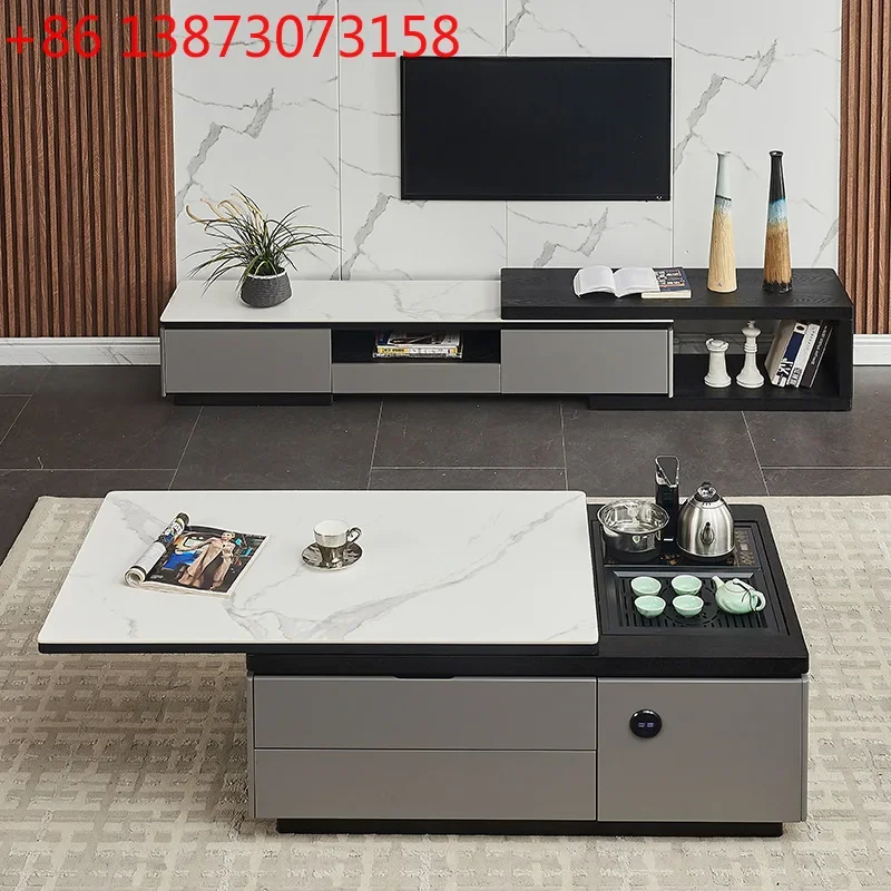 Intelligent lift coffee table TV cabinet Italian minimalist rock slab countertop coffee table square tea table
Intelligent lift coffee table TV cabinet Italian minimalist rock slab countertop coffee table square tea table