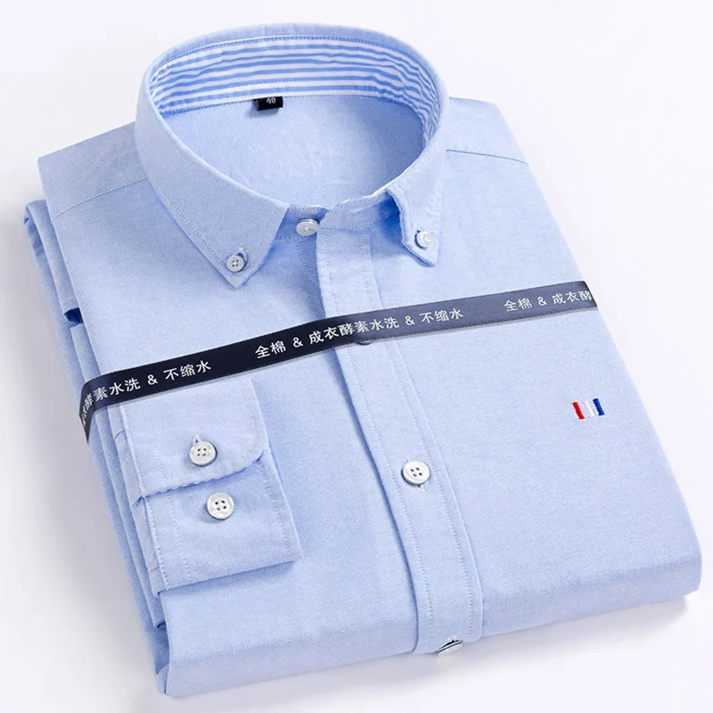 Fashion Casual Pure Cotton Oxford Mens Shirts Long Sleeve Embroidery Logo Design Regular Fit Fashion Button Dress Shirt for Men
Fashion Casual Pure Cotton Oxford Mens Shirts Long Sleeve Embroidery Logo Design Regular Fit Fashion Button Dress Shirt for Men