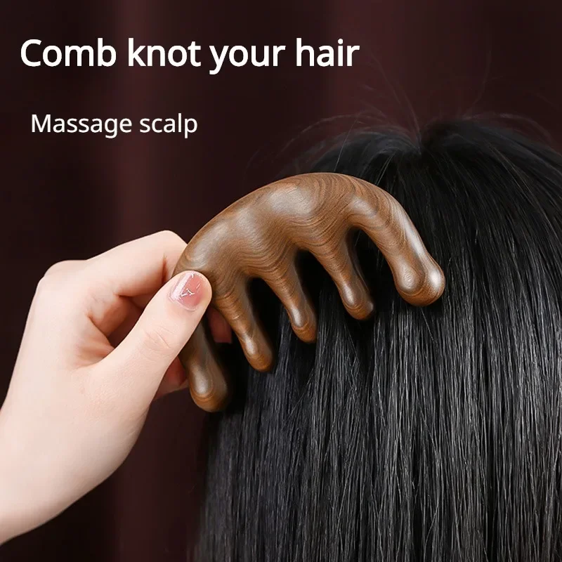 Sandalwood Five-tooth Body Massage Comb Rosewood Multi-functional Meridian Massage Neck Scalp Facial Scraping Tool Fashion New
Sandalwood Five-tooth Body Massage Comb Rosewood Multi-functional Meridian Massage Neck Scalp Facial Scraping Tool Fashion New