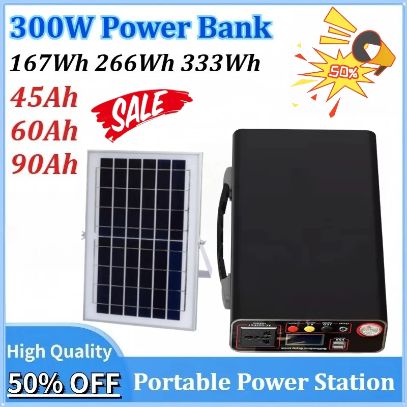 New LifePo4 167Wh 266Wh 333Wh Portable Mobile Power Supply Camping Energy Storage 300W Power Supply for Mobile Laptop Charging
New LifePo4 167Wh 266Wh 333Wh Portable Mobile Power Supply Camping Energy Storage 300W Power Supply for Mobile Laptop Charging