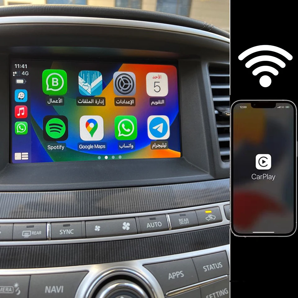 OEM Беспроводное обновление Apple CarPlay, Android, авто, для Infiniti Q50, Q50L, Q60, QX50, QX70, Q70, G37, G35, FX35, QX55, G37s
OEM Беспроводное обновление Apple CarPlay, Android, авто, для Infiniti Q50, Q50L, Q60, QX50, QX70, Q70, G37, G35, FX35, QX55, G37s