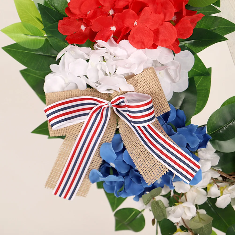 Artificial Flower Wreath Red White Independence Day Decor Front Door Hanging nament Holiday Home AccessoriesAmerican
Artificial Flower Wreath Red White Independence Day Decor Front Door Hanging nament Holiday Home AccessoriesAmerican