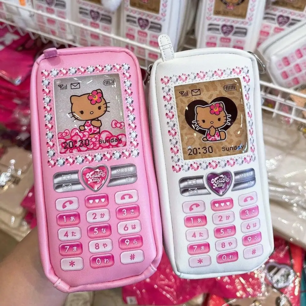 18Cm Sanrio Black Skin Hello Kitty Pu Leather Mobile Phone Modeling Zip Bag Single Layer Large Capacity Girl Valentine Day Gift
18Cm Sanrio Black Skin Hello Kitty Pu Leather Mobile Phone Modeling Zip Bag Single Layer Large Capacity Girl Valentine Day Gift