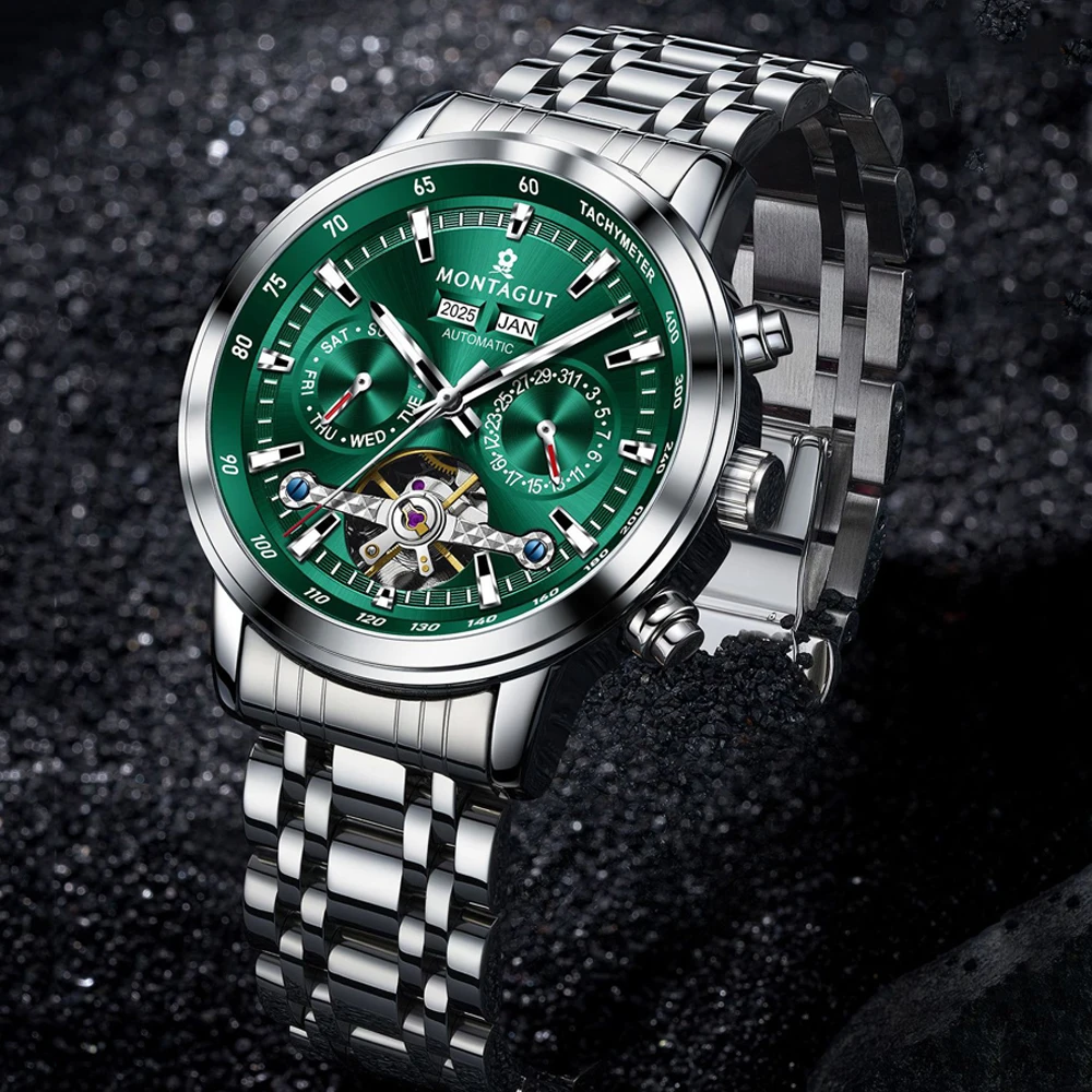 Tourbillon Watch for Men Waterproof Stainles Steel Hand Clock Date Men's Watches Luxury Brand Wristwatch
Tourbillon Watch for Men Waterproof Stainles Steel Hand Clock Date Men's Watches Luxury Brand Wristwatch
